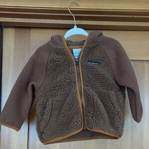 Columbia hooded fleece sherpa zip up